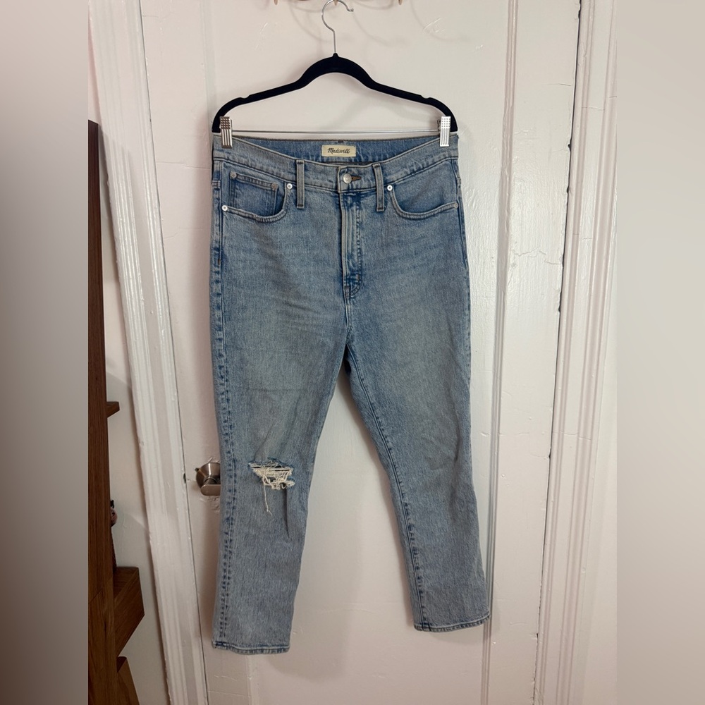 Madewell Light Blue Perfect Vintage Crop Jeans
